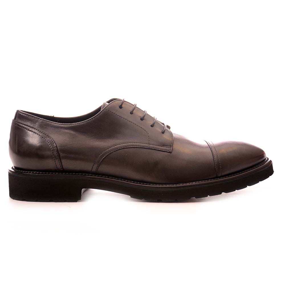 Мъжки обувки от естествена кожа модел M8652 grigio